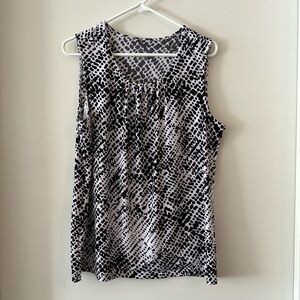 EUC Christopher & Banks Pleat Detail Top